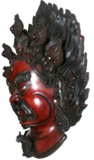 Traditional Hindu Goddess Bhairav Resin Mask Wall Hangings Art Statue - Agan Traders, Bhairav