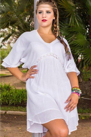 3703 DR Rayon Crepe Medieval Vintage Short Baby Doll Dress