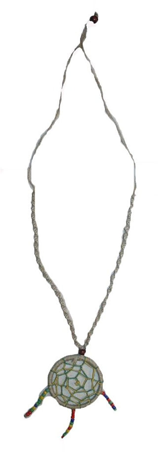 PE-06 Agan Traders Spider Web Beads Hemp Necklace Adjustable Length - Agan Traders