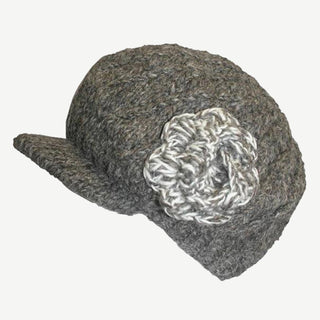1420 H Himalayan Wool Knit Berate Chakra Peak Cap Hat