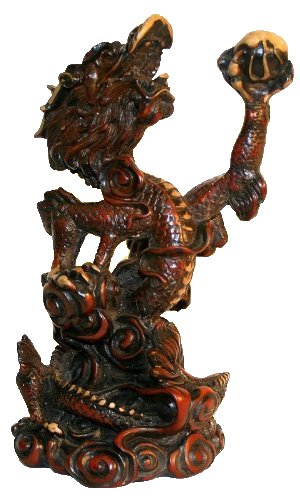 Resin Hand Crafted Standing Dragon - Agan Traders