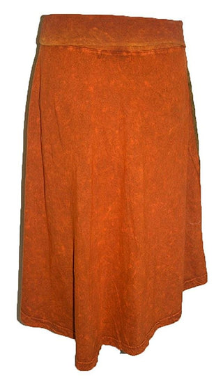 Nepal Rib Cotton Embroidery Patch Razor Cut Gypsy Skirt - Agan Traders, Multicolor