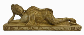 Agan Traders Nepal Resin Sleeping Reclining Buddha Nirvana Sleeping Buddha Statue Art Statue Home Office Decor Gift Souvenir. - Agan Traders, BDSL-bg