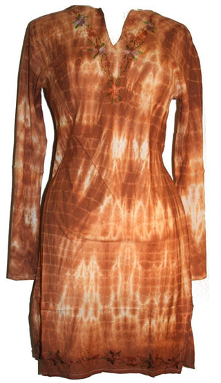 Light Weight Cotton Embroidered Long Tunic Blouse - Agan Traders
