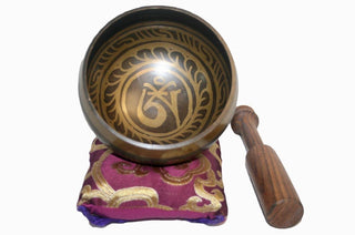 Antique Tibetan Auspicious Symbol Bowl Set - Agan Traders, SB 3003 D