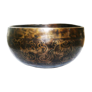 Himalayan Antique Hand Pounded Tibetan Art Healing Chakra Singing Bowl Nepal - Agan Traders, 410 SB Heart Chakra