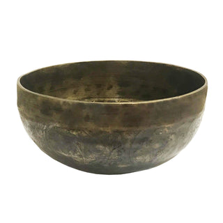 Himalayan Antique Hand Pounded Tibetan Art Healing Chakra Singing Bowl Nepal - Agan Traders, 413 SB Root Chakra