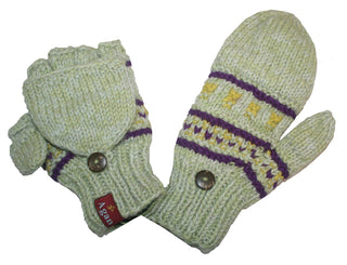 Thick Cable Knit Warm Soft Stretchable Hat OR Mitten OR Folding Mitten - Agan Traders