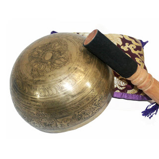 Himalayan Antique Hand Pounded Tibetan Art Healing Chakra Singing Bowl Nepal - Agan Traders, 435 SB Sacral Chakra