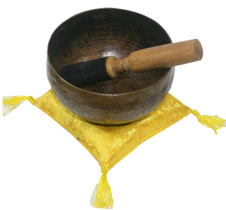 Himalayan Antique Hand Pounded Tibetan Art Healing Chakra Singing Bowl Nepal - Agan Traders, 414 SB Crown Chakra