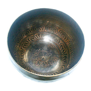Himalayan Antique Hand Pounded Tibetan Art Healing Chakra Singing Bowl Nepal - Agan Traders, 407 SB Crown Chakra
