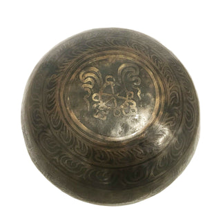 Himalayan Antique Hand Pounded Tibetan Art Healing Chakra Singing Bowl Nepal - Agan Traders, 414 SB Crown Chakra