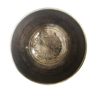 Himalayan Antique Hand Pounded Tibetan Art Healing Chakra Singing Bowl Nepal - Agan Traders, 403 SB Third Eye Chakra
