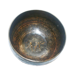 Himalayan Antique Hand Pounded Tibetan Art Healing Chakra Singing Bowl Nepal - Agan Traders, 408 SB Sacral Chakra