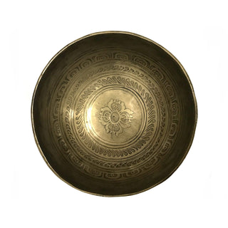 Himalayan Antique Hand Pounded Tibetan Art Healing Chakra Singing Bowl Nepal - Agan Traders, 435 SB Sacral Chakra