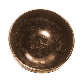 Himalayan Antique Hand Pounded Tibetan Art Healing Chakra Singing Bowl Nepal - Agan Traders, 405 SB Sacral Chakra