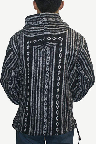Nepal Heavy Duty Shyama Thick Cotton Warm Fleece Hoodie Pullover - Agan Traders, Black