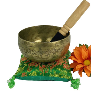 Himalayan Antique Hand Pounded Tibetan Art Healing Chakra Singing Bowl Nepal - Agan Traders, 435 SB Sacral Chakra