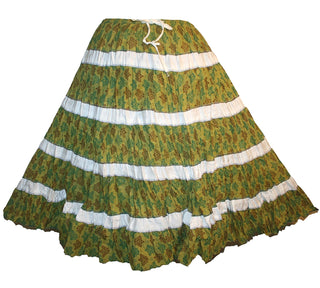 Tiered Cotton Gypsy Renaissance Vintage Short Skirt - Agan Traders