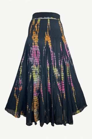 61 SKT Soft Cotton Convertible Lined Tie Dye Gypsy Skirt Dress