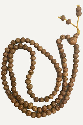10 mm Rudraksha Buddhist Beads Meditation Mala - Agan Traders, RK 8mm