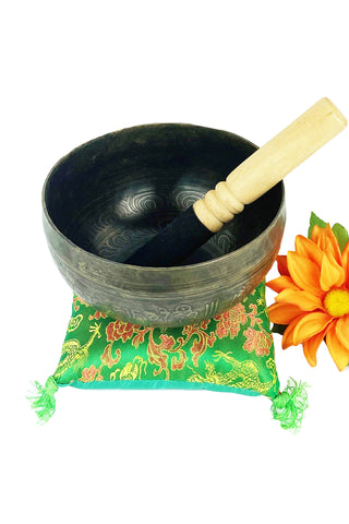 Himalayan Antique Hand Pounded Tibetan Art Healing Chakra Singing Bowl Nepal - Agan Traders, 403 SB Third Eye Chakra