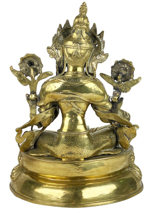 Large Brass White Tara [ Height = 18 inches; 20 lbs] - Agan Traders