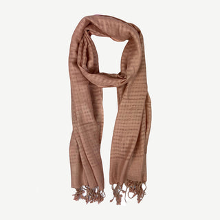 Super Soft Cotton Checker Pattern Light Woven Stylish Stole Scarf - Agan Traders, Mocha