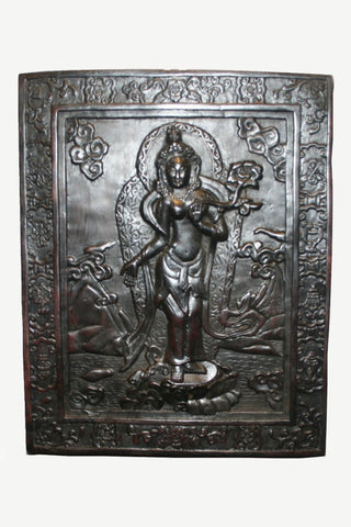 Resin Green Tara Plaque Wall Hanging~ Fair Trade Nepal