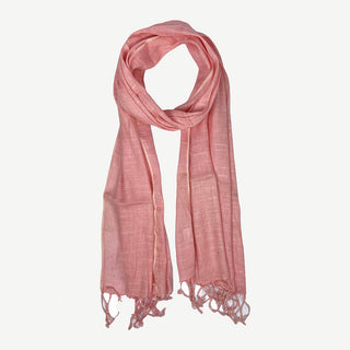 SF 204 Cotton Woven Lightweight Fashionable Stole Scarf - Agan Traders, Peach