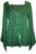 Renaissance Gypsy Bell Sleeve Blouse Top - Agan Traders, H Green