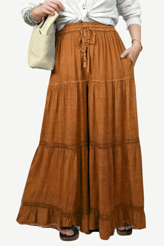 203 P Rayon Viscose Palazzo Belly Bottom Pant Trouser
