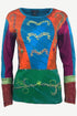 R 250 Bohemian Funky Embroidered Asymmetrical Patches Bohemian Blouse