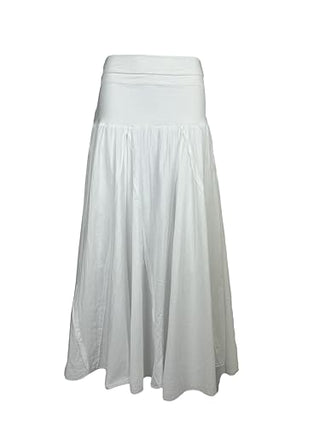 Signature Fit White Maxi Skirt Convertible Sundress