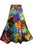 407 WS Cotton Gypsy Rainbow Flower Diamond Patched Tie Dye Wrap Skirt - Agan Traders, Rainbow