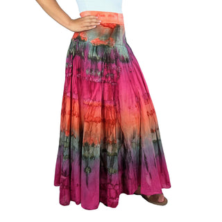 61 SKT Assorted Soft Cotton Convertible Lined Tie Dye Gypsy Skirt Dress
