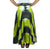 61 SKT Circular Printed Soft Cotton Convertible Lined Tie Dye Gypsy Skirt Dress - Agan Traders, Lime