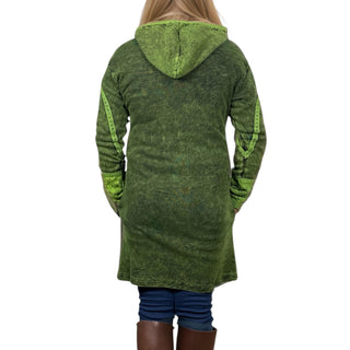 RJ 310L Bohemian Patched Embroidered Funky Boho Long Hoodie Jacket