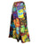 407 WS Cotton Gypsy Rainbow Flower Diamond Patched Tie Dye Wrap Skirt - Agan Traders, Rainbow