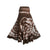 61 SKT Circular Printed Soft Cotton Convertible Lined Tie Dye Gypsy Skirt Dress - Agan Traders, Brown