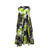 61 SKT Circular Printed Soft Cotton Convertible Lined Tie Dye Gypsy Skirt Dress - Agan Traders, Lime