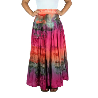 61 SKT Assorted Soft Cotton Convertible Lined Tie Dye Gypsy Skirt Dress