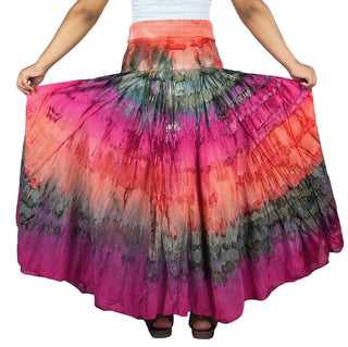 61 SKT Assorted Soft Cotton Convertible Lined Tie Dye Gypsy Skirt Dress