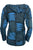 362 RJ Bohemian Knit Rib Cotton Razor Cut Funky Hoodie Sweatshirt Jacket - Agan Traders, Blue