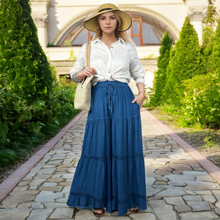 203 P Rayon Viscose Palazzo Belly Bottom Pant Trouser