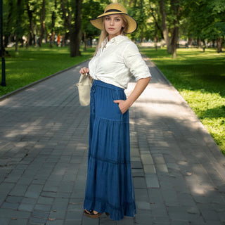 203 P Rayon Viscose Palazzo Belly Bottom Pant Trouser