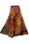 Flower Diamond Patchwork Wrap Skirt - Agan Traders, Rust Multi 