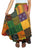 WS 411 Women's Hippie Long Wrap Patch Cotton Boho Renaissance Skirt Maxi - Agan Traders, Orange Rust