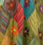 Flower Diamond Patchwork Wrap Skirt - Agan Traders, Multi Green