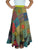 Flower Diamond Patchwork Wrap Skirt - Agan Traders, Green Multi